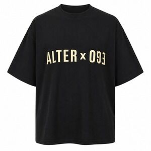 Alter Ego 093 Mens Graphic T-Shirt Black Cotton Short Sleeve Crew Neck‎ XL